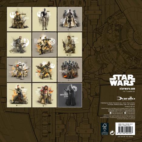 Star Wars Rouge One 2017 Square Calendar Extra Image 1